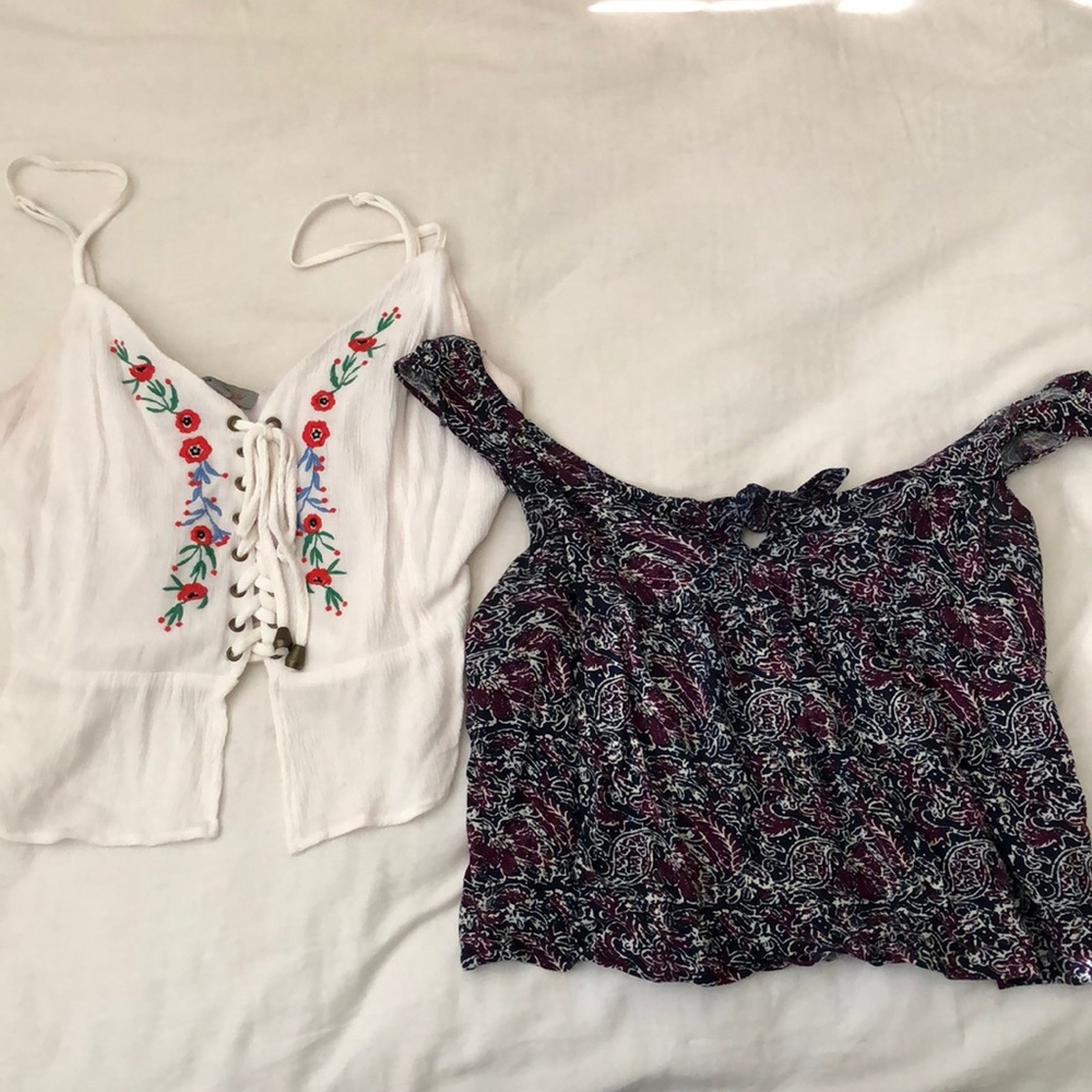 Floral Crop Tops